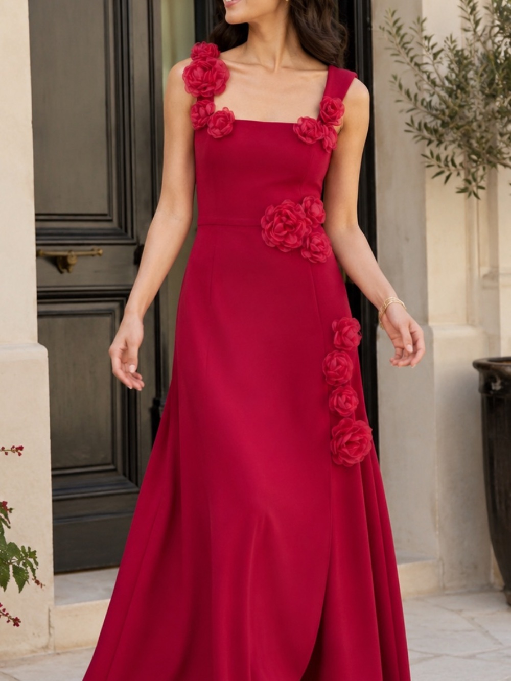 Elliatt Evanora Maxi Dress Red Floral